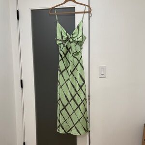 Jonathan Simkhai Green and Black Cutout Dress